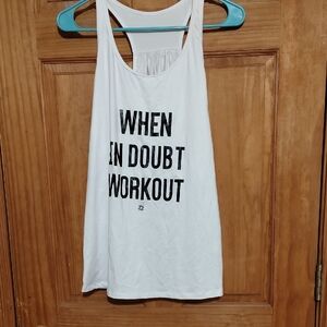 SHEIN White Workout Tank Top